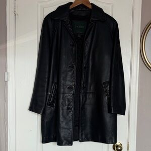Danier Black Leather Coat